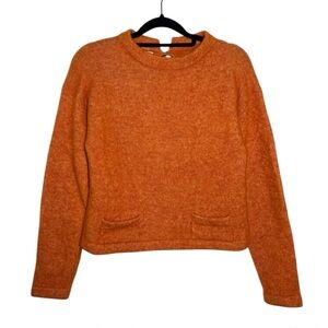 Drozdzik Orange Baby Alpaca Wool Blend Sweater - XS